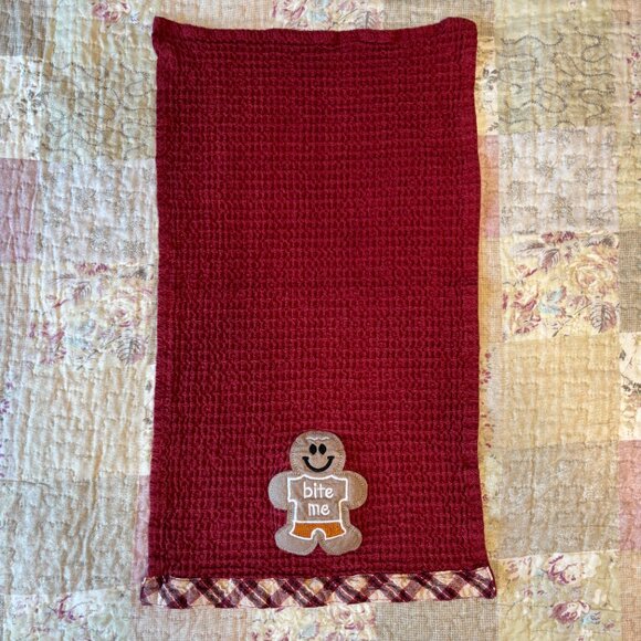 Gingerbread Man Tea Towel - Picture 2 of 7